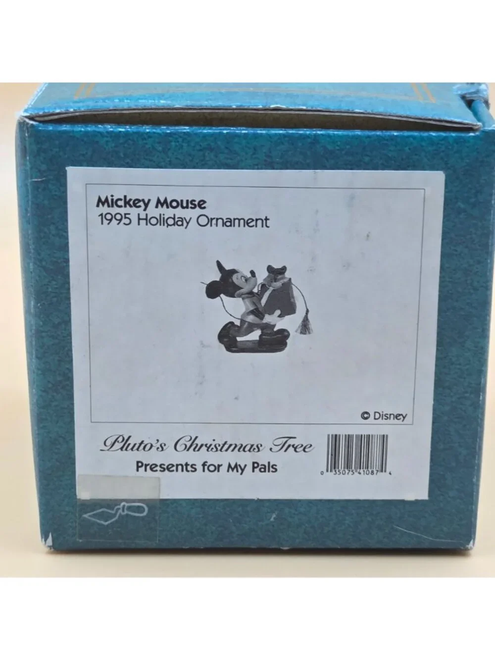 WDCC Mickey Mouse Pluto's Christmas Tree Present For My Pals Disney Ornament